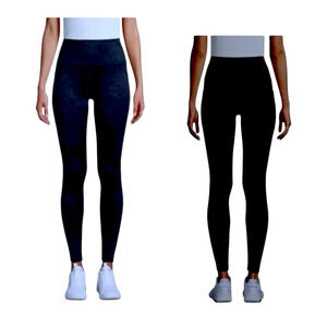 NWT Avia Leggings Women’s Size S (4-6) Black High Waist Ankle Legging UPF 50+